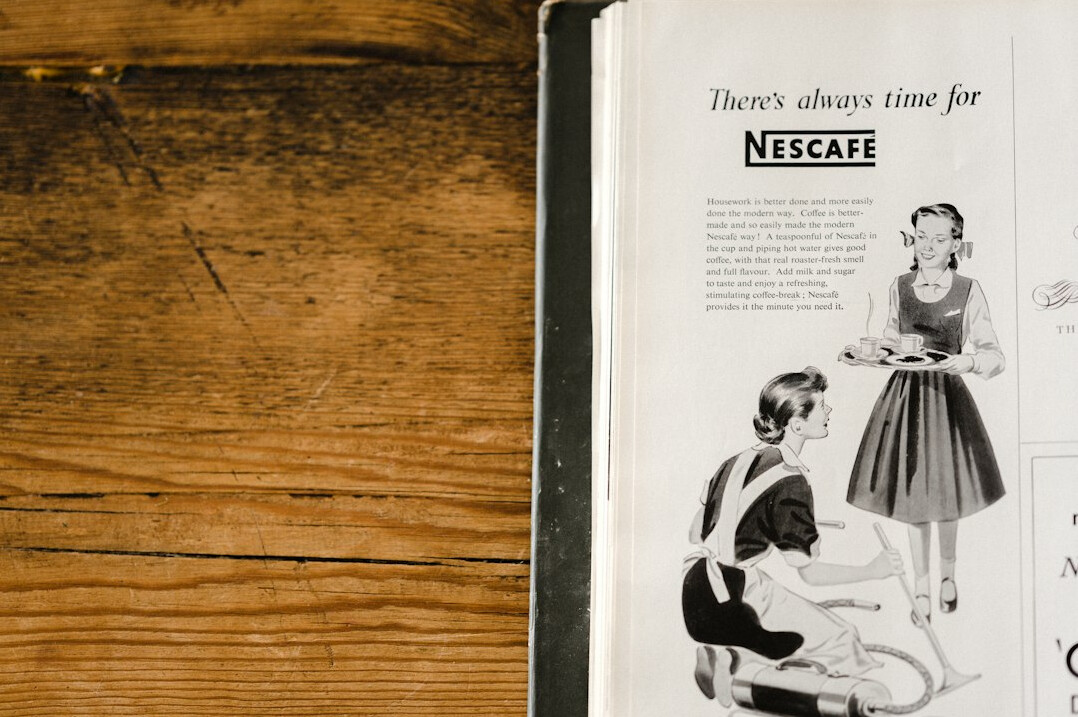 vintage product ad